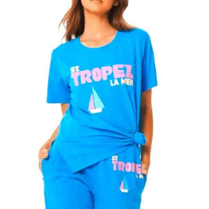 Bright Blue St. Tropez Jet Setter Tshirt